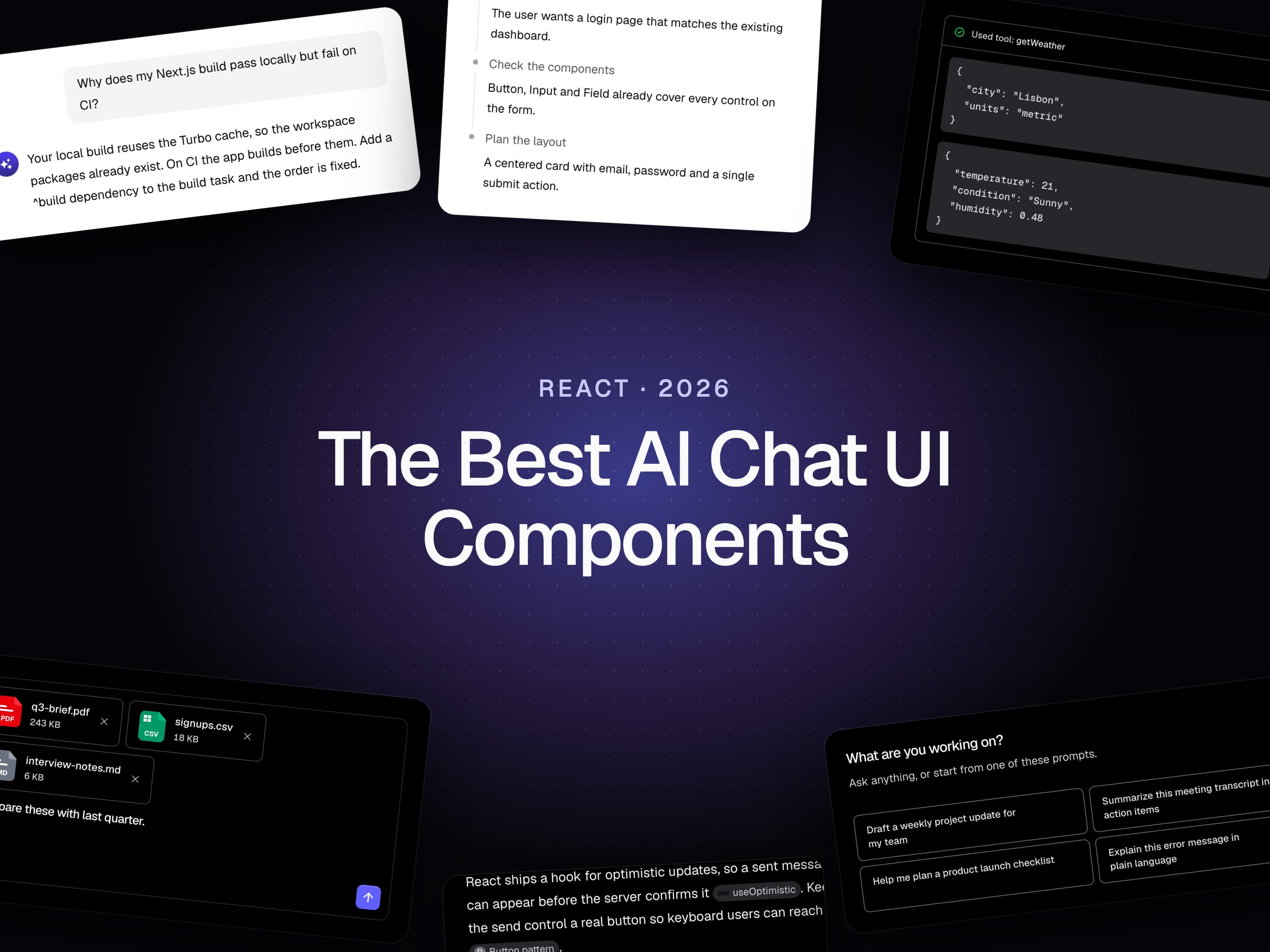 The Best AI Chat UI Components for React in 2026 cover