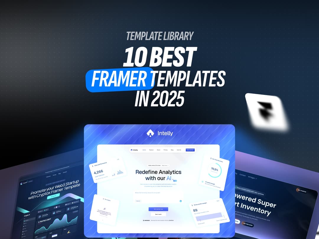 🏆 10 Best Framer Templates in 2025 cover
