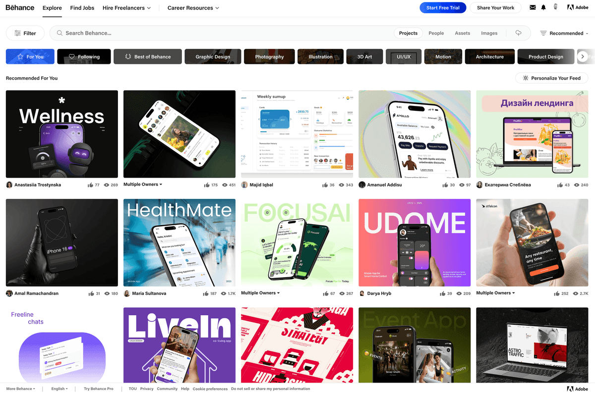 Top 25 UI Inspiration Sites in 2025 - Create UI